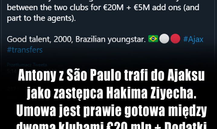 Ajax znalazł już ZASTĘPCE Hakima Ziyecha!